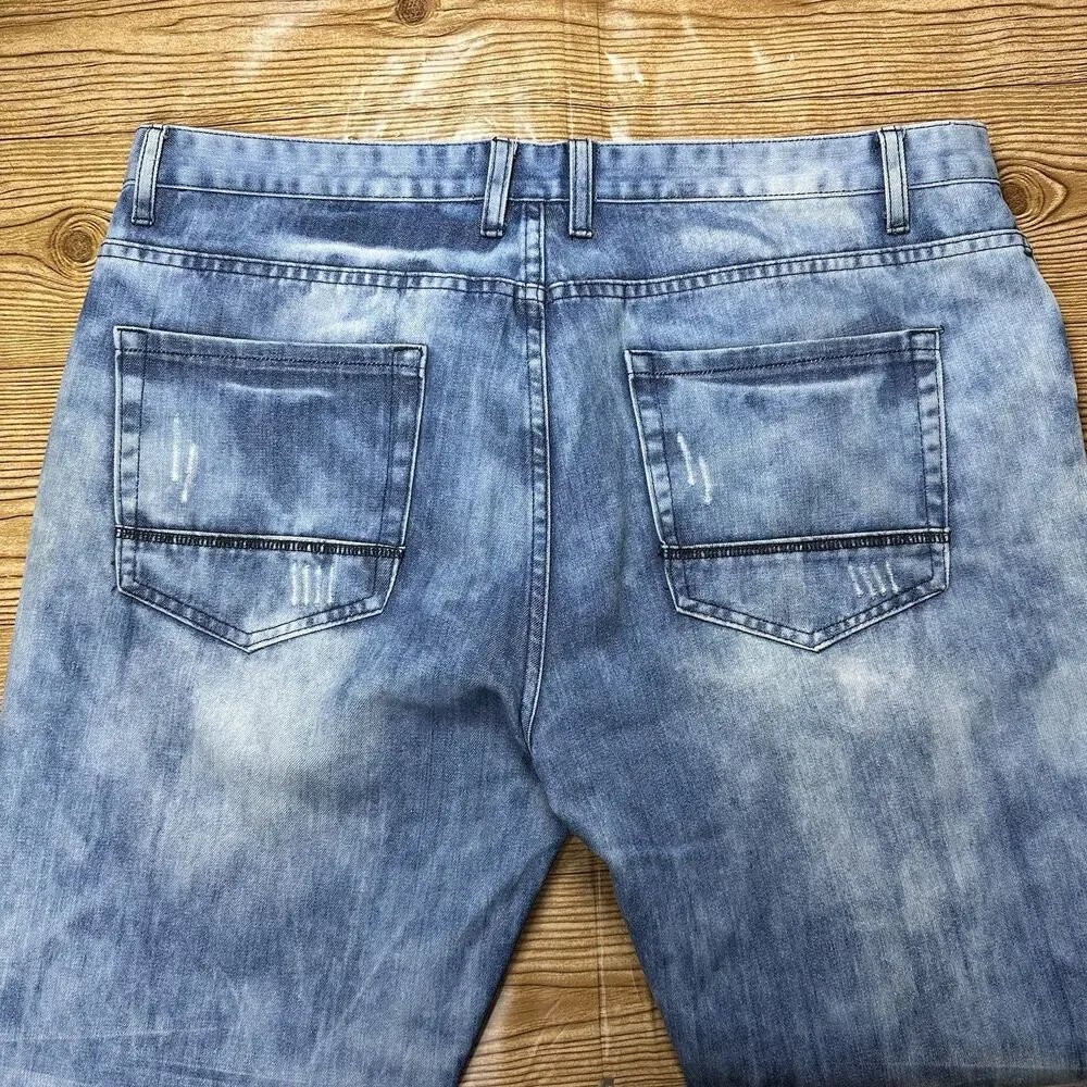 Brooklyn Xpress Distressed Denim Jeans Men’s‎ 40x32 (28”) Streetwear Denim